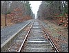 Train tracks<br> looking north