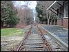 Train tracks<br> looking south